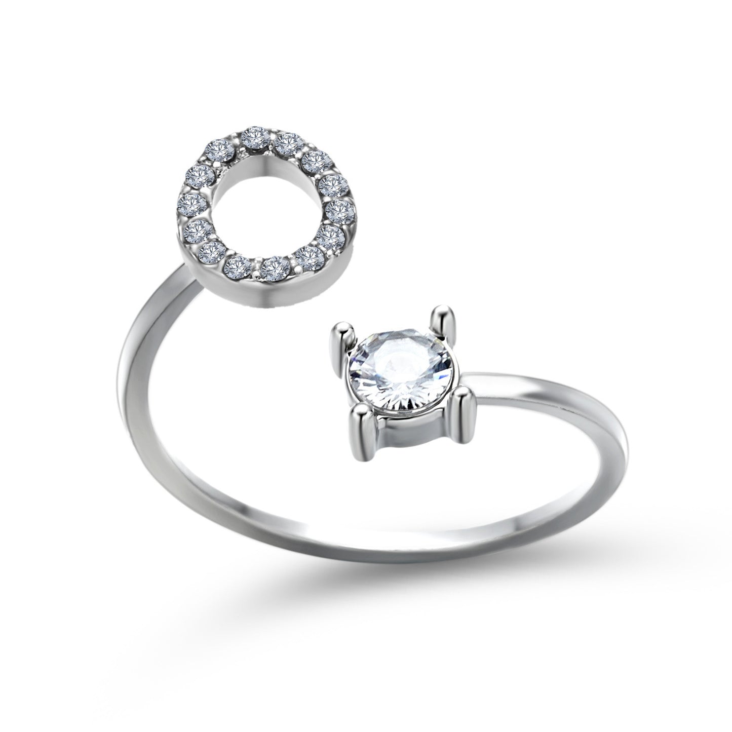 Noxypera Adjustable 26 Initial Letter Ring