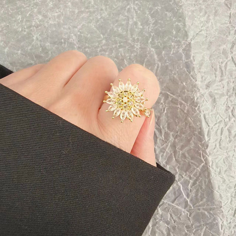 Noxypera S925 Sterling Silver Rotatable Ring