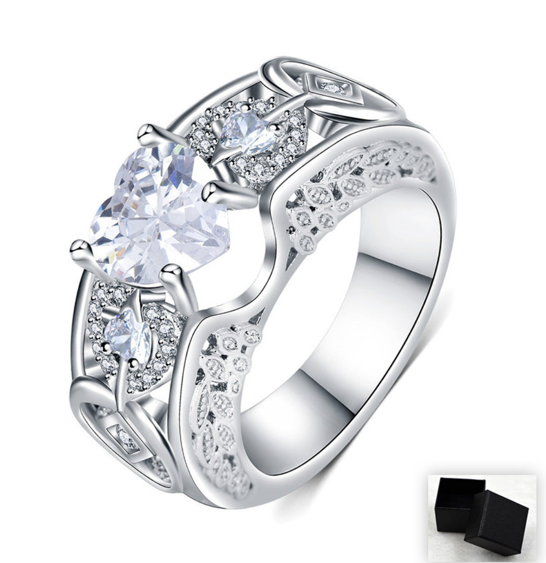 Noxypera Heart-Shaped Ruby Engagement Ring