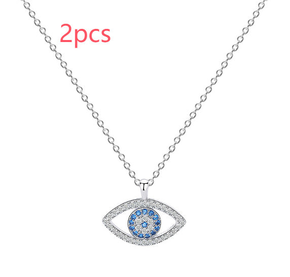 Noxypera 925 Sterling Silver Demon Eye Necklace Pendant