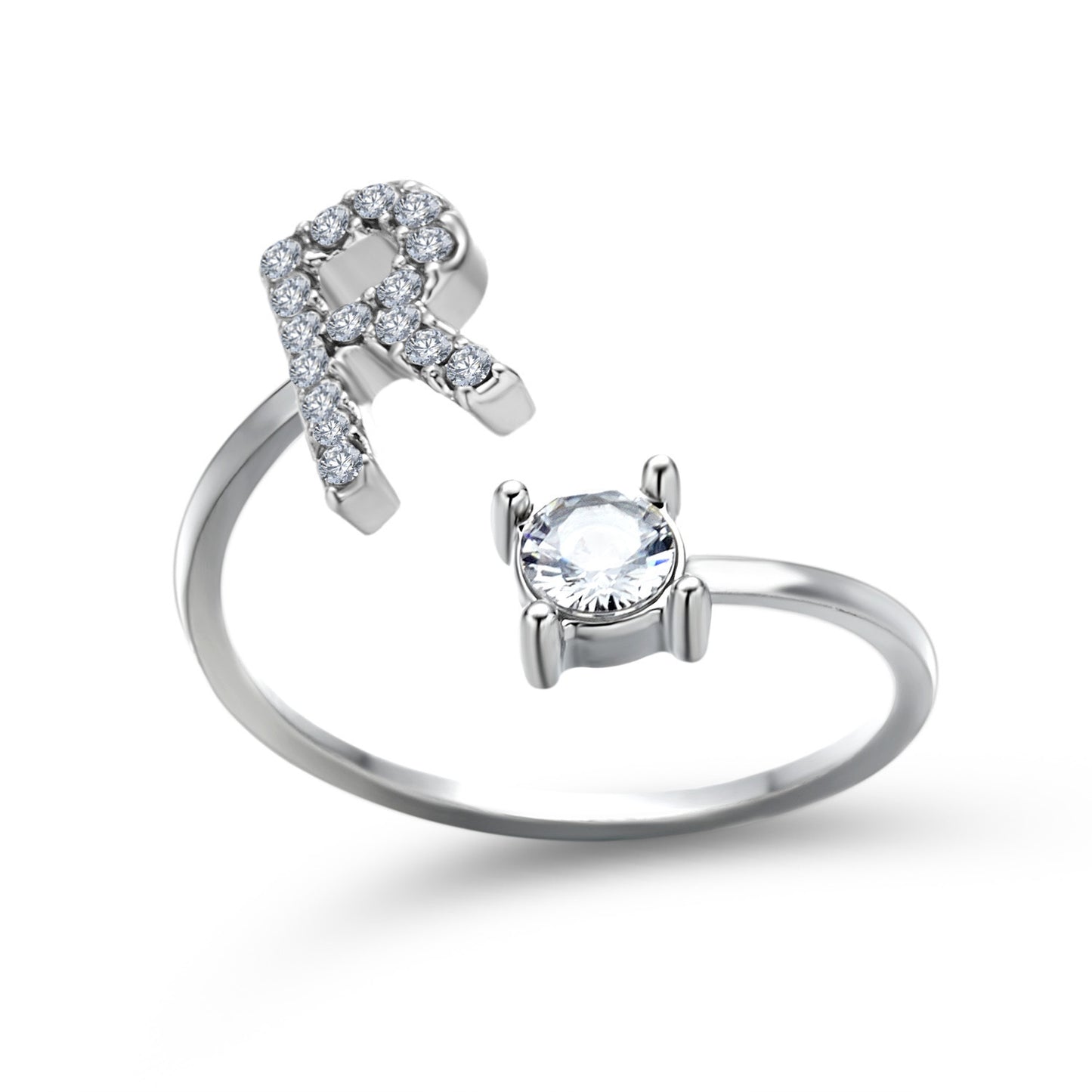 Noxypera Adjustable 26 Initial Letter Ring