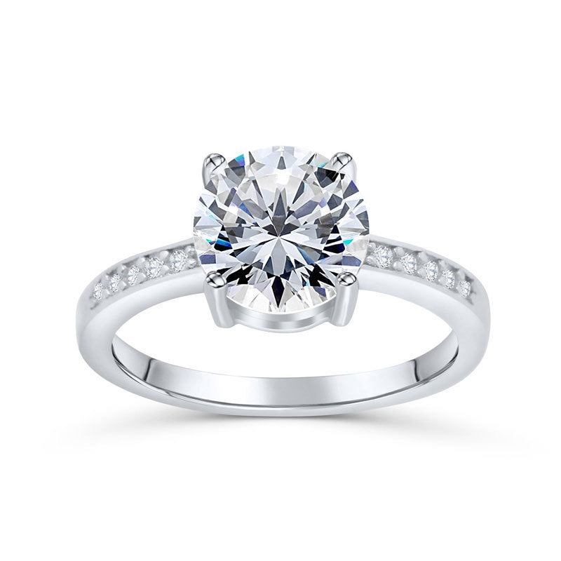 Noxypera 925 Sterling Silver Engagement Wedding Ring