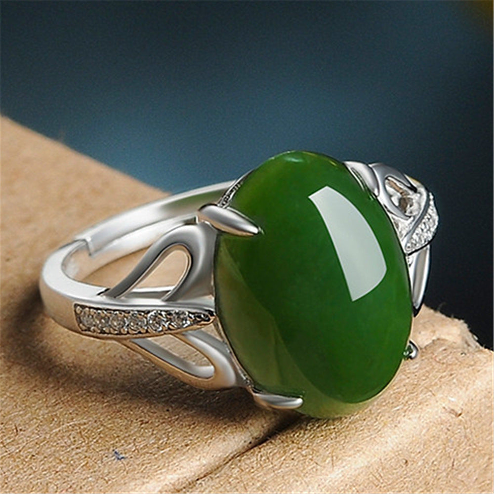 Noxypera Green Agate Ring