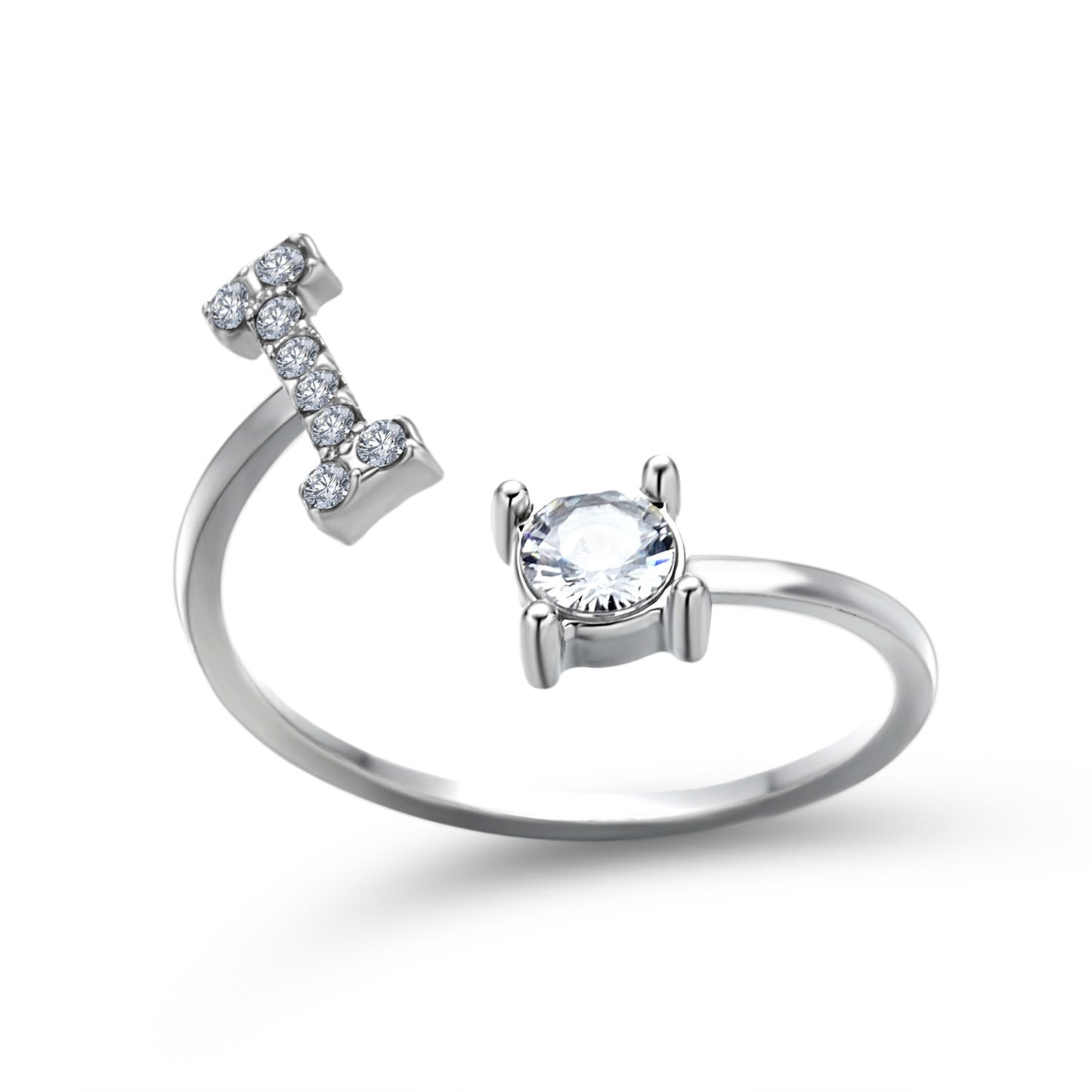 Noxypera Adjustable 26 Initial Letter Ring