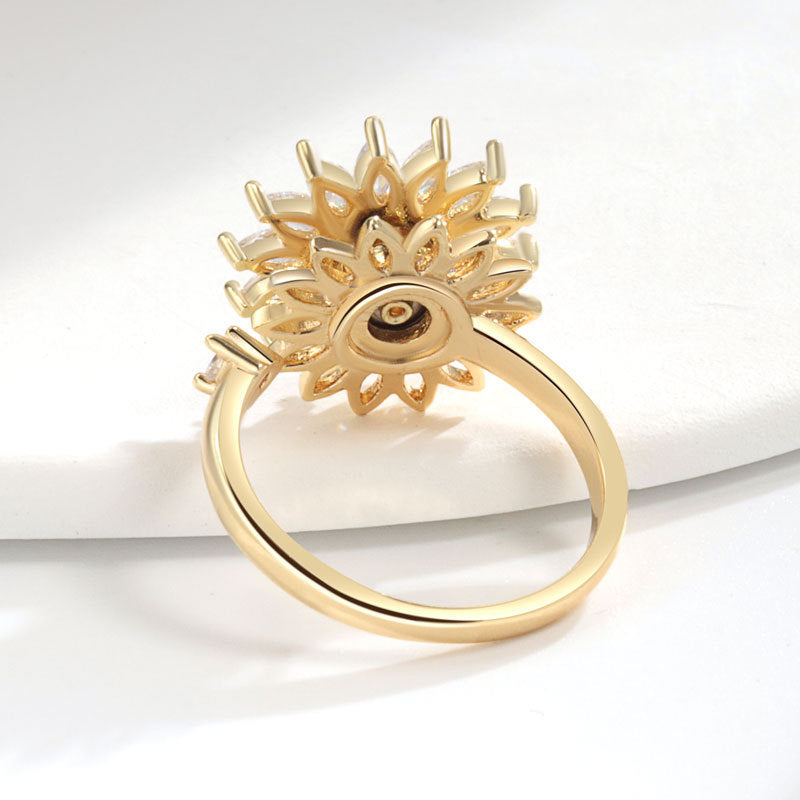 Noxypera S925 Sterling Silver Rotatable Ring