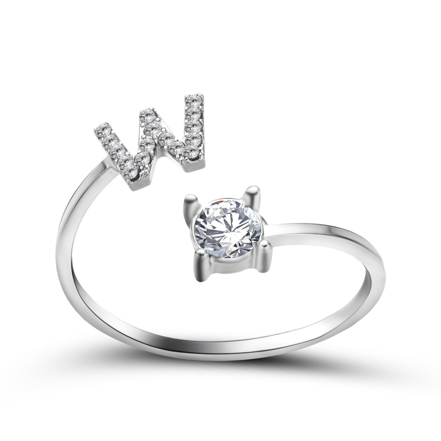 Noxypera Adjustable 26 Initial Letter Ring