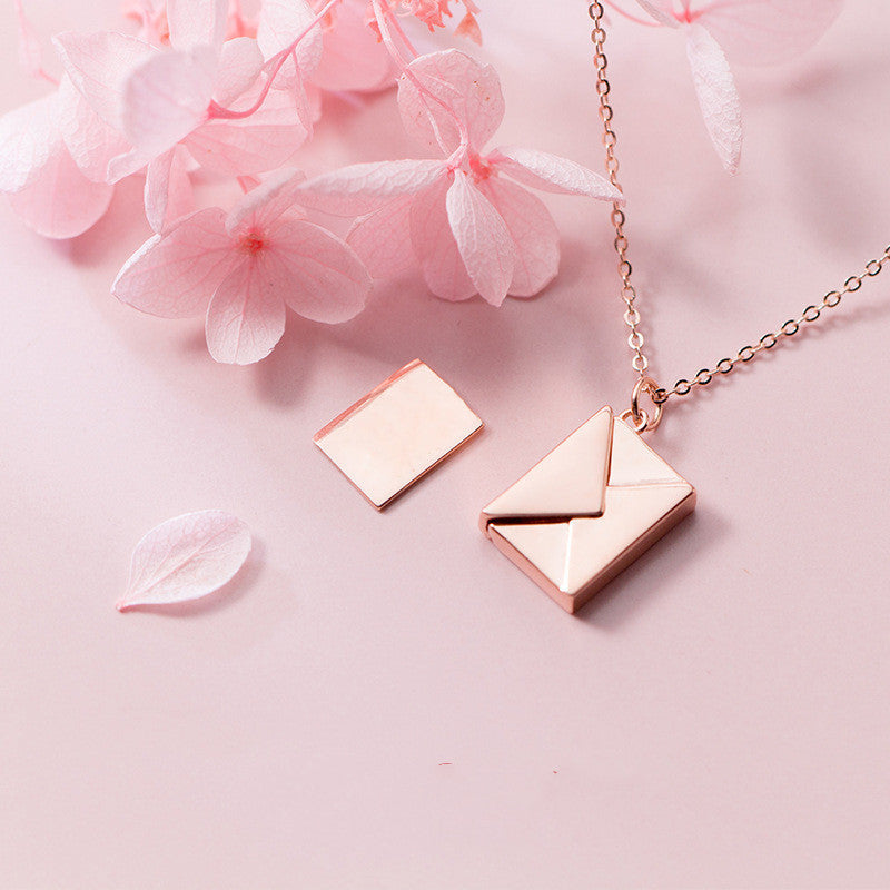Noxypera Envelop Letter Pendant Necklace