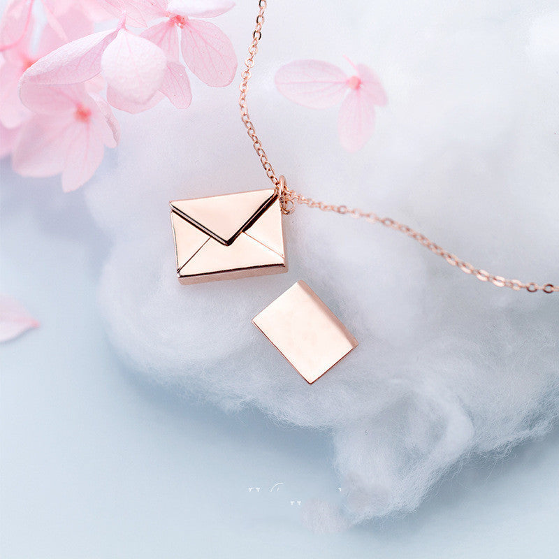 Noxypera Envelop Letter Pendant Necklace