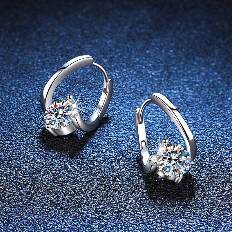 Noxypera 925 Silver Moissanite Affordable Luxury Earrings