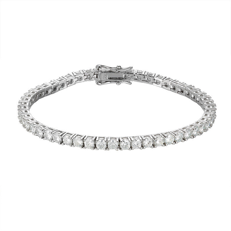 Noxypera S925 Sterling Silver 10 Points Moissanite Bracelet