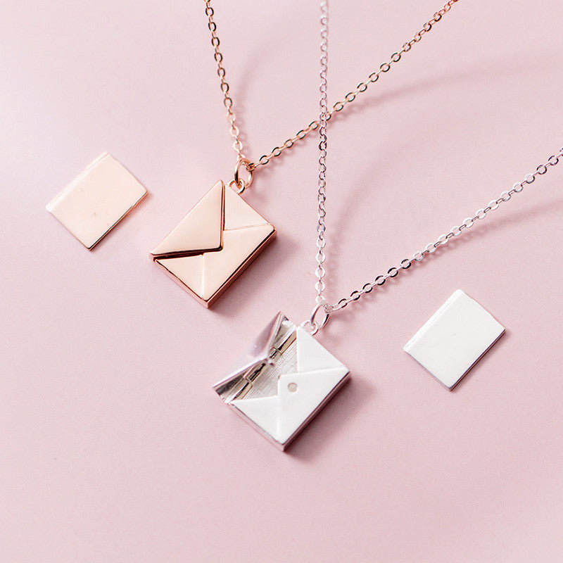 Noxypera Envelop Letter Pendant Necklace