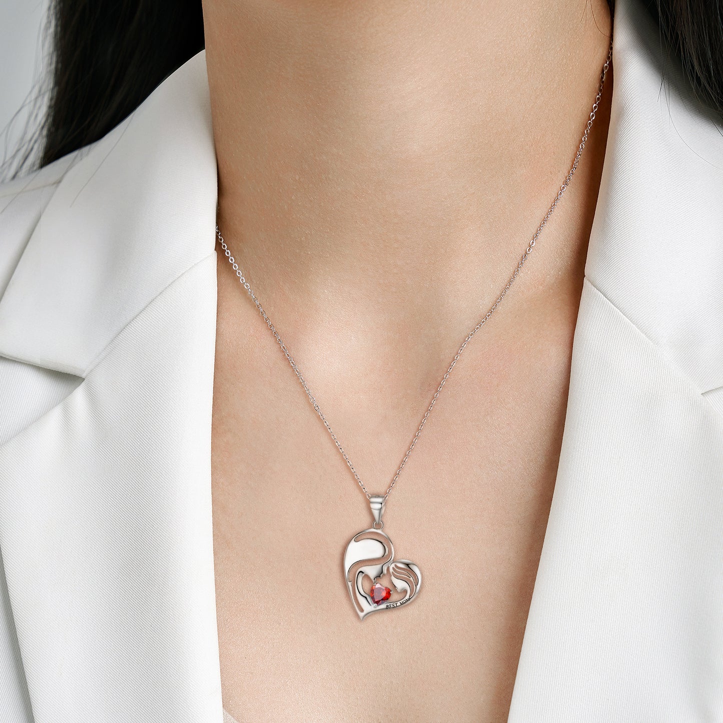 Noxypera S925 Sterling Silver Mother's Day Series Necklace
