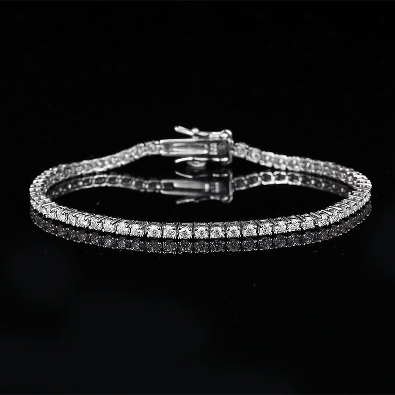 Noxypera S925 Sterling Silver 10 Points Moissanite Bracelet