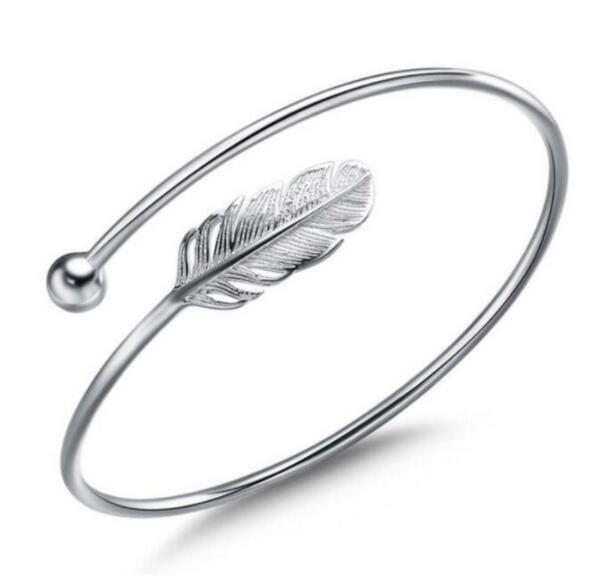 Noxypera S925 Sterling Silver Leaf Bracelet