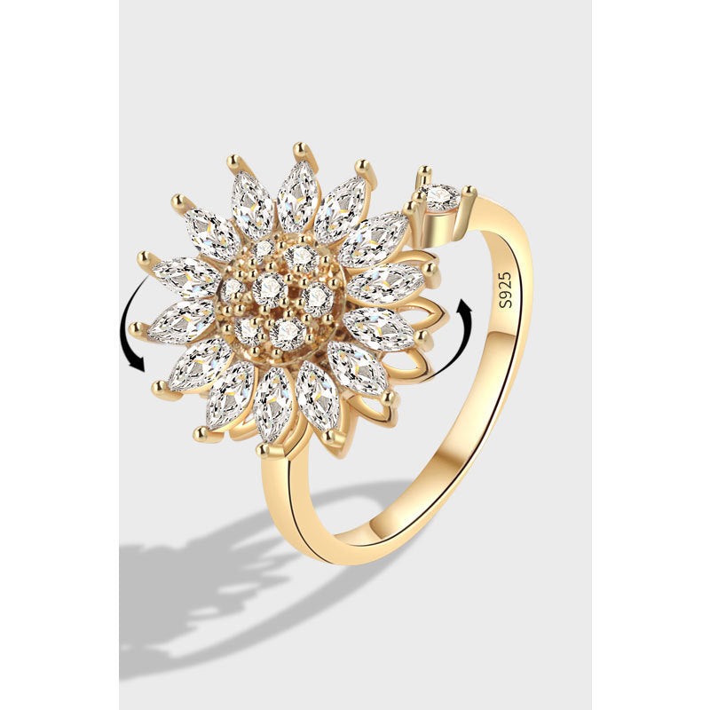 Noxypera S925 Sterling Silver Rotatable Ring