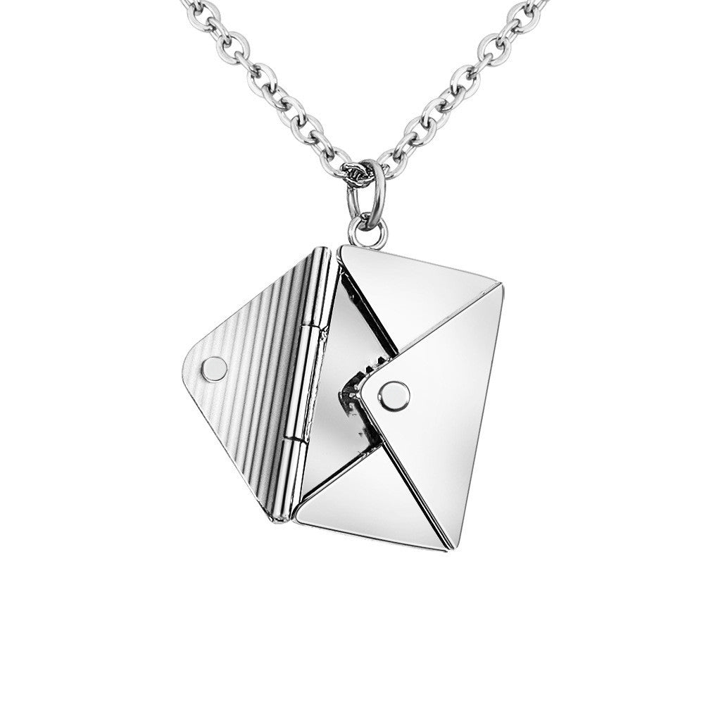 Noxypera Envelop Letter Pendant Necklace