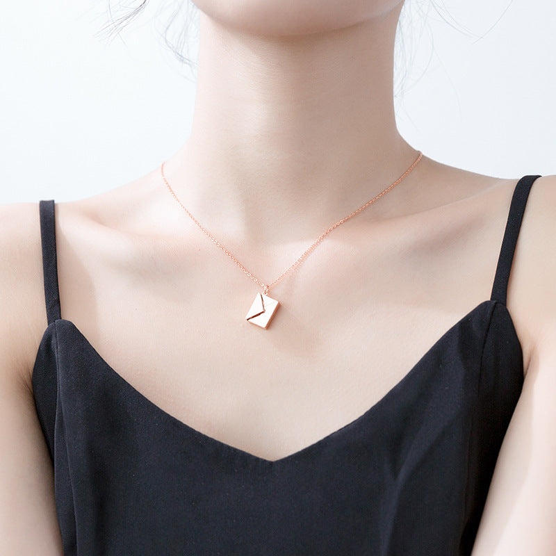Noxypera Envelop Letter Pendant Necklace
