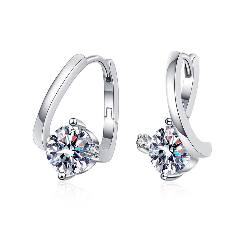 Noxypera 925 Silver Moissanite Affordable Luxury Earrings