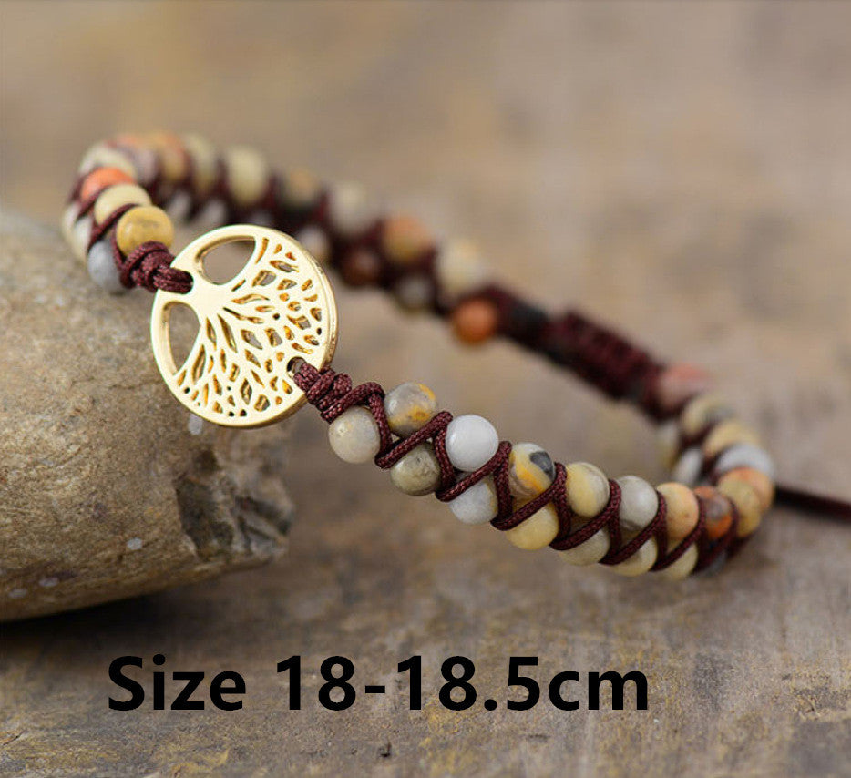 Noxypera Natural Agate Beads Bracelet