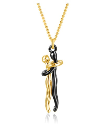 Noxypera Love Couple Hug Unisex Necklace