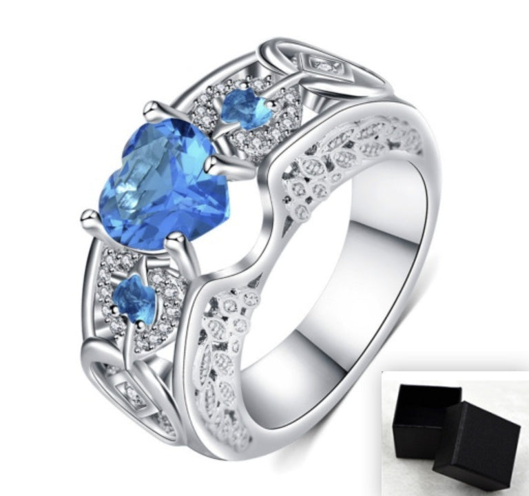 Noxypera Heart-Shaped Ruby Engagement Ring