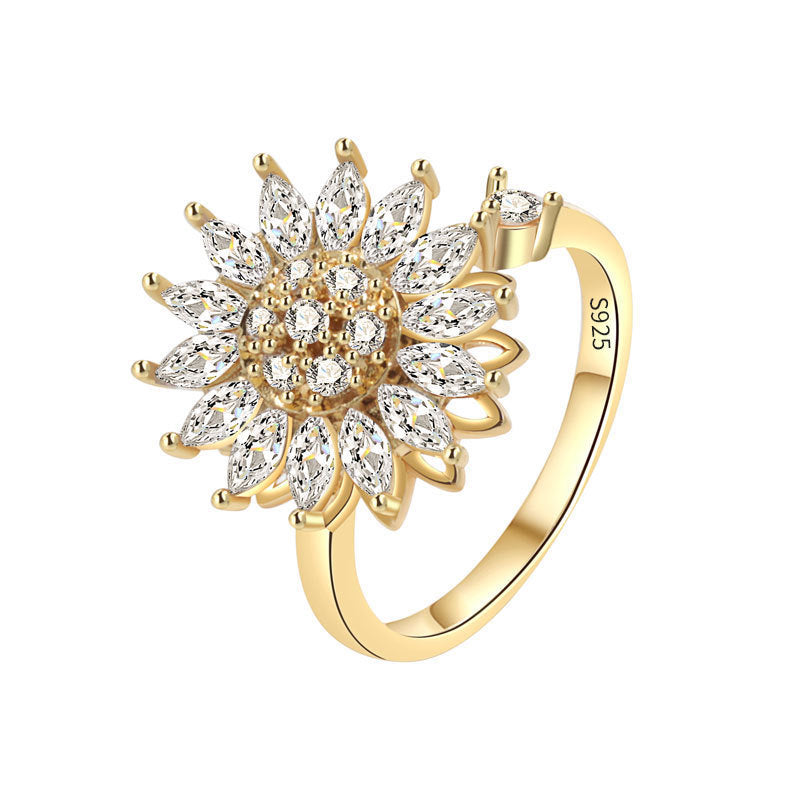 Noxypera S925 Sterling Silver Rotatable Ring