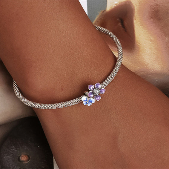 Noxypera S925 Sterling Silver Beaded Bracelet
