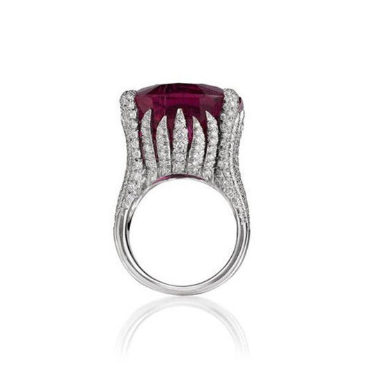 Noxypera Square Ruby Ring