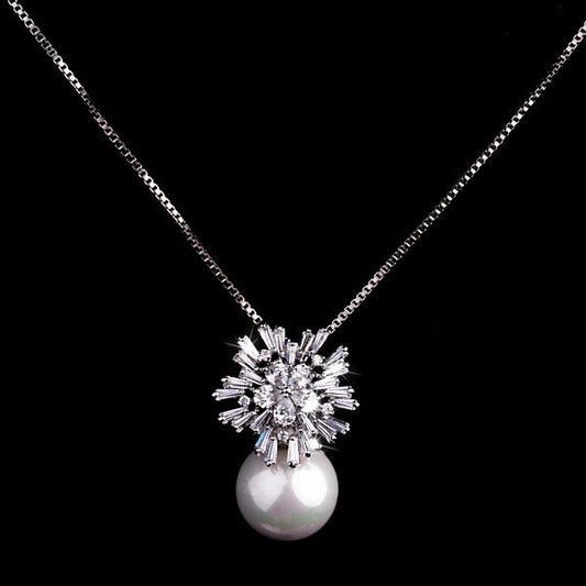 Noxypera Pearl Zircon Necklace