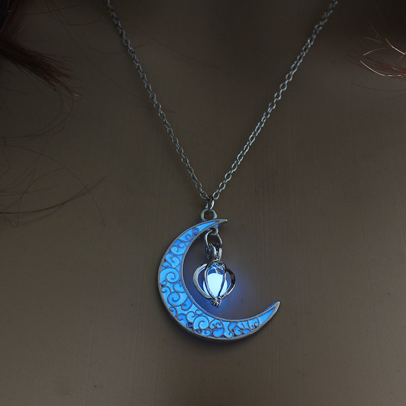 Noxypera Glowing Silver Plated Chain Necklaces