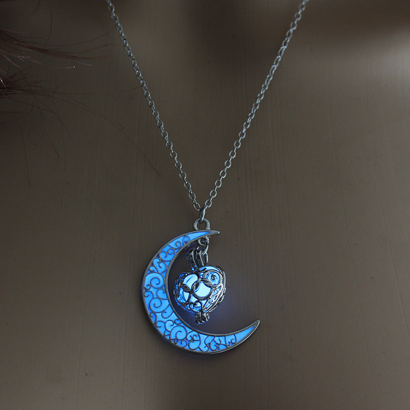 Noxypera Glowing Silver Plated Chain Necklaces