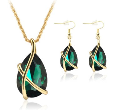 Noxypera Pendant Necklace Earrings Set