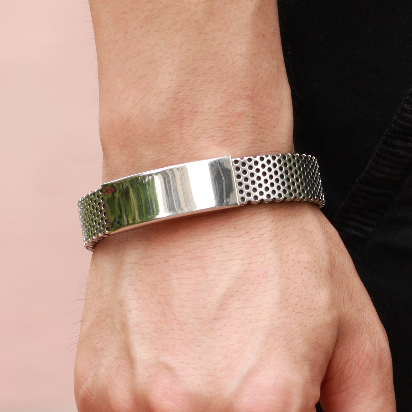 Noxypera Titanium Leather Men's Bracelet