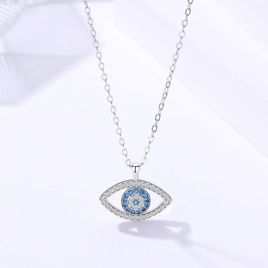 Noxypera 925 Sterling Silver Demon Eye Necklace Pendant