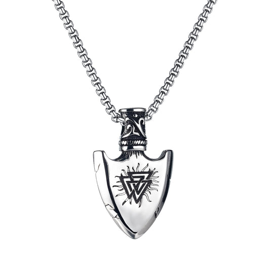 Noxypera Stainless Steel Shield Men's Pendant