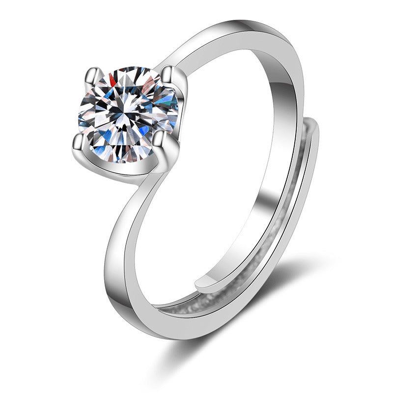 Noxypera Imitation Moissan Diamond Ring