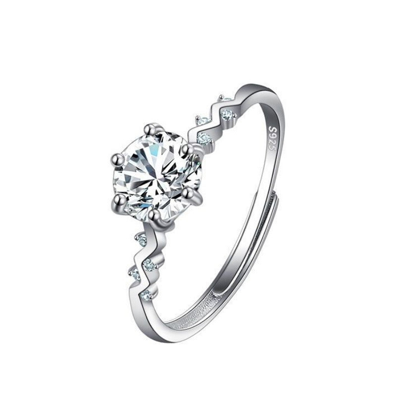 Noxypera Imitation Moissan Diamond Ring