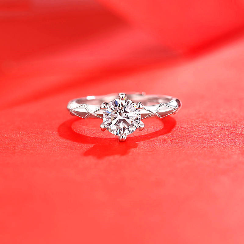 Noxypera Imitation Moissan Diamond Ring