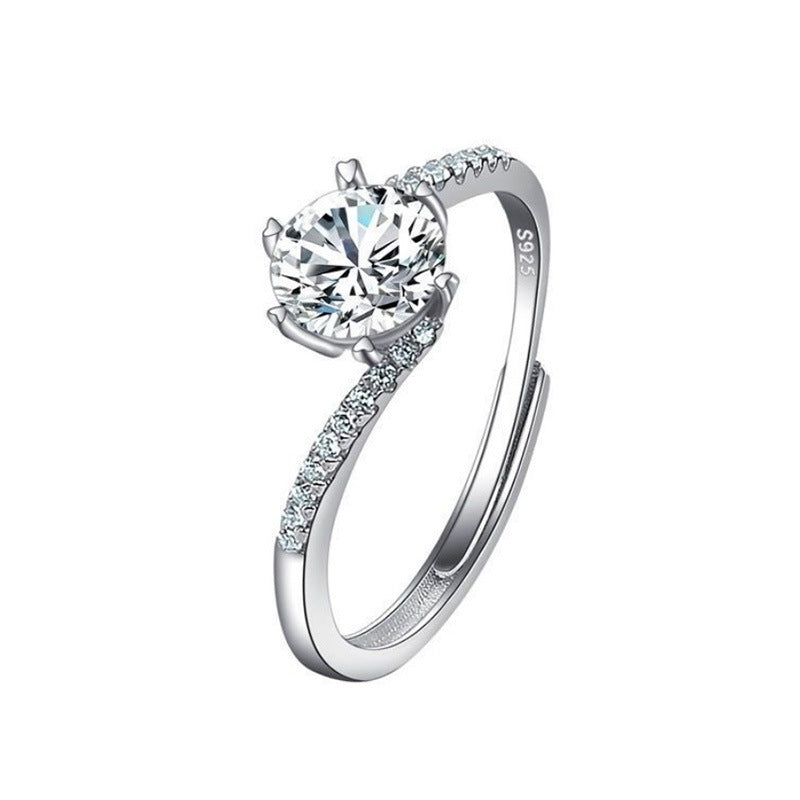 Noxypera Imitation Moissan Diamond Ring