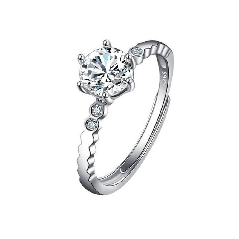 Noxypera Imitation Moissan Diamond Ring