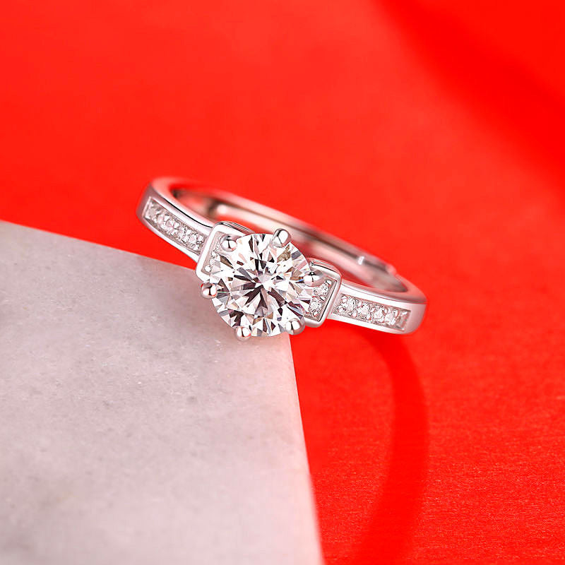 Noxypera Imitation Moissan Diamond Ring