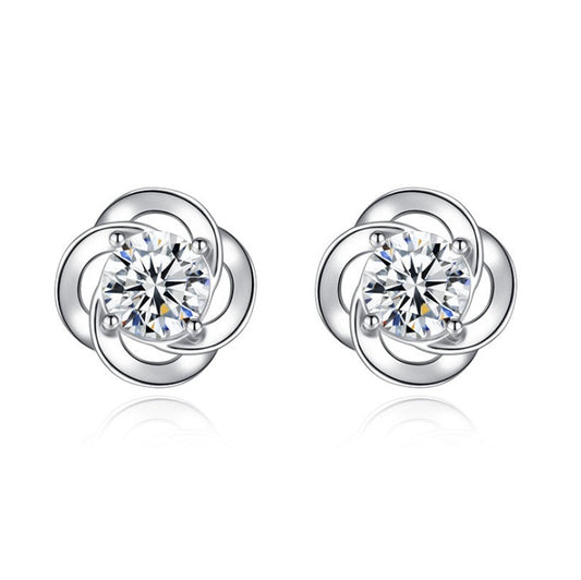 Noxypera Sterling Silver Clover Earrings
