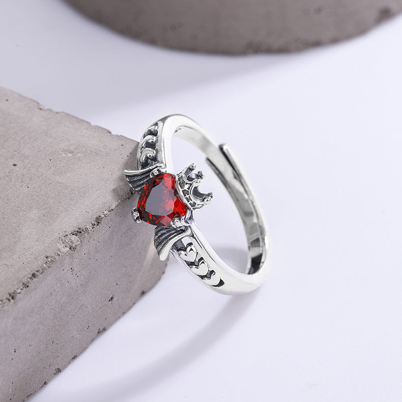 Noxypera S925 Silver Ruby Ring