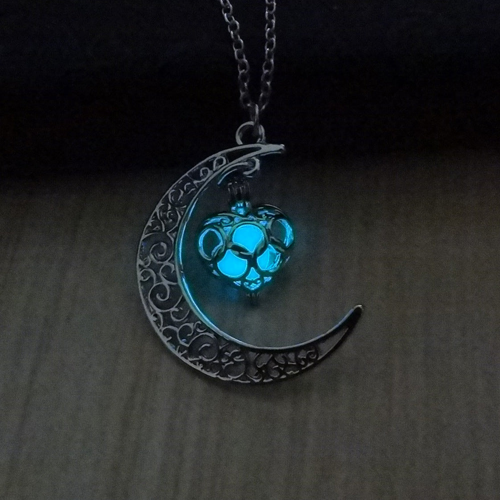 Noxypera Glowing Silver Plated Chain Necklaces