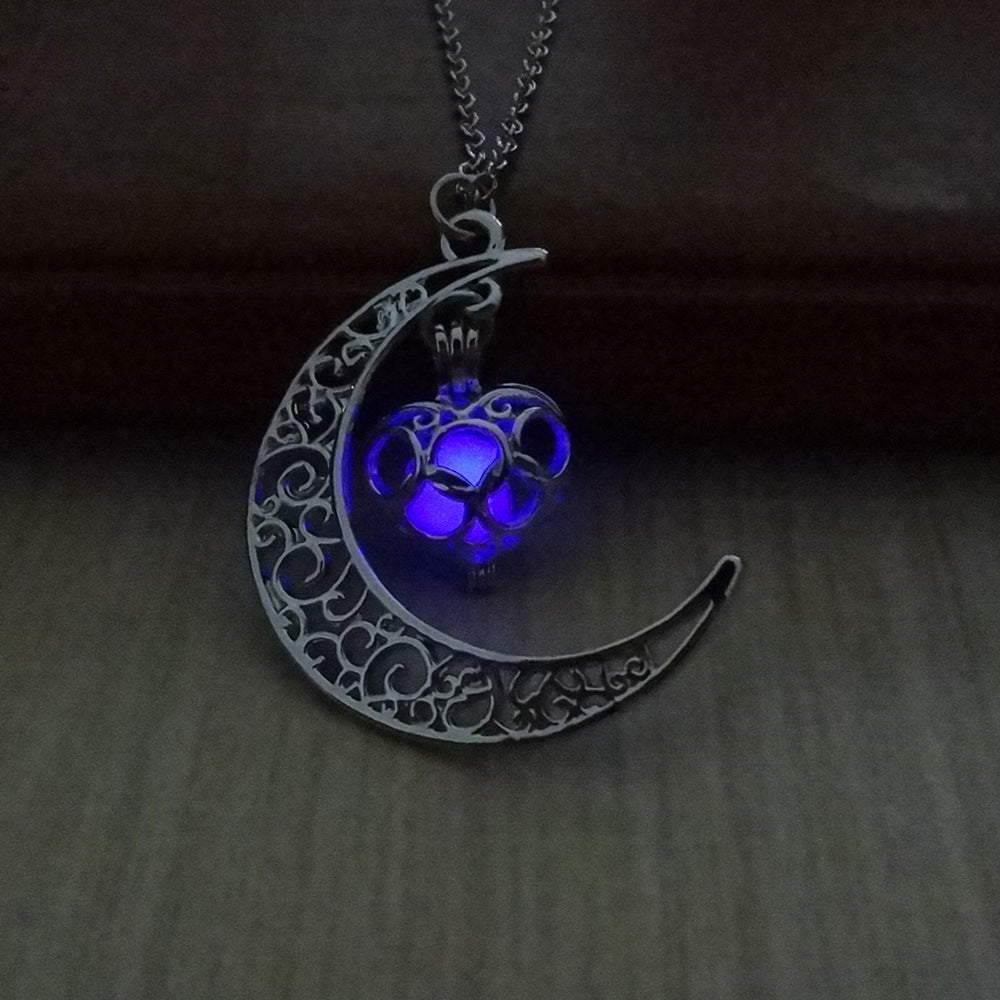 Noxypera Glowing Silver Plated Chain Necklaces