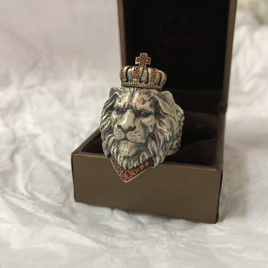 Noxypera Vintage Lion Men Ring