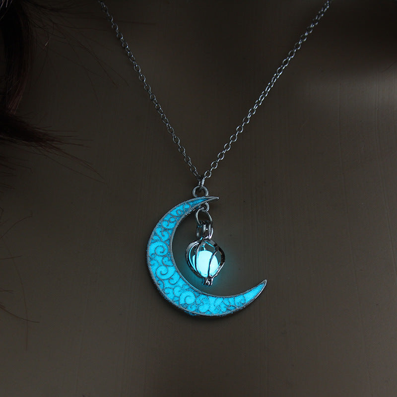 Noxypera Glowing Silver Plated Chain Necklaces