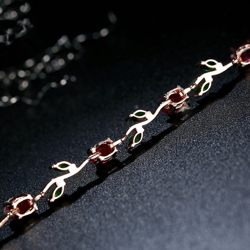 Noxypera Silver Plated Crystal Bracelet