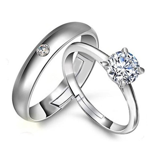 Noxypera Sterling Silver Couple Rings