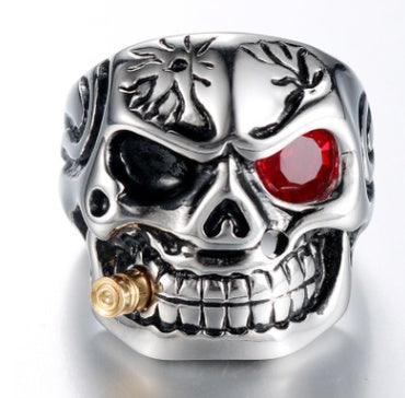 Noxypera Skull Steel Ring